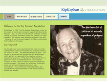 Tablet Screenshot of kephartfoundation.com